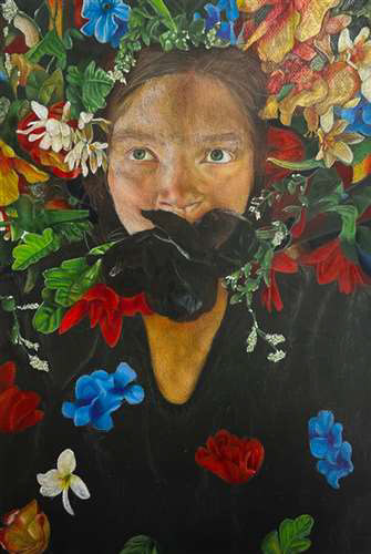 Hailey Burker, Mentor High School, Grade 11, Silenced, Drawing & Illustration, Educator: Michelle Kane, Silver Key