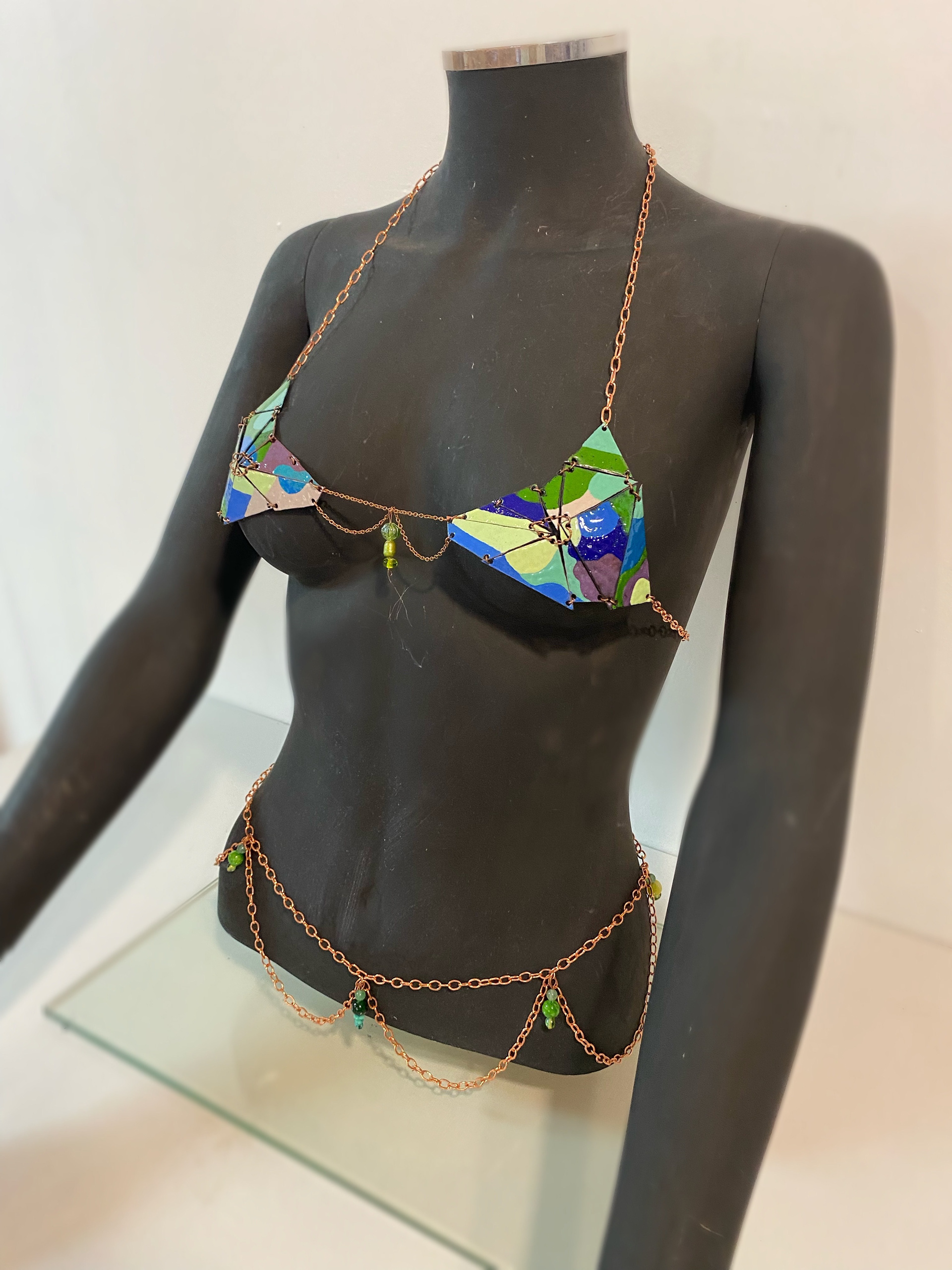 Ella Grey, Shaker Heights High School, Grade 12, Enameled Bra and Waist Chain, Fashion, Educator: Meryl Haring, Honorable Mention