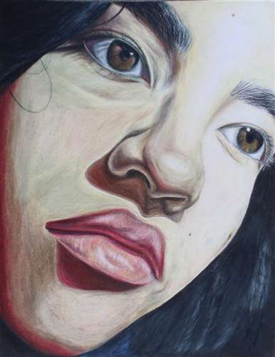 Sunee Watthanaphand, North Royalton High School, Grade 12, Up Close and Personal, Drawing & Illustration, Educator: Katie Ford, Honorable Mention