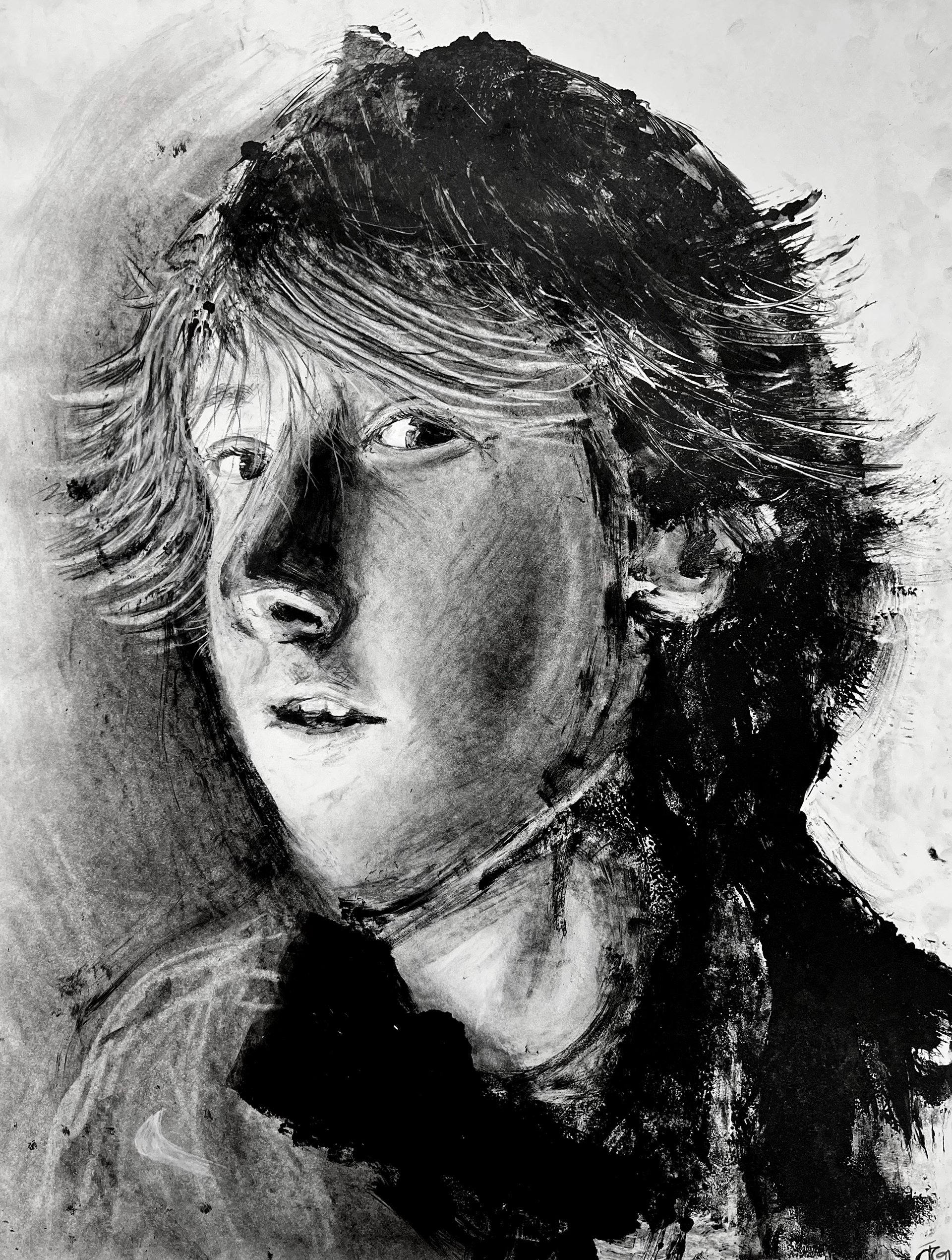 Owen Gillespie,St Ignatius High School,10th , Self Portrait,Drawing & Illustration,Julianna Burrows, Gold Key