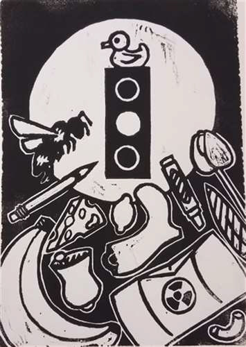 Teresa Morek, Mentor High School, Grade 12, Orange You Glad I Didn't Say Banana Again?, Printmaking, Educator: Michelle Kane, Silver Key