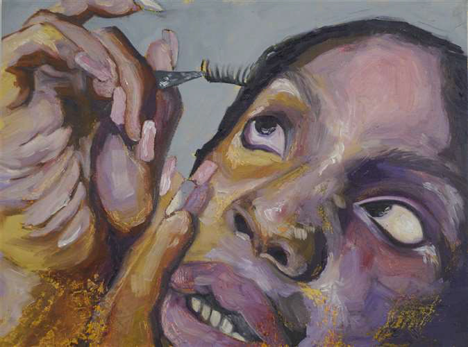 Jasmine Wright, Excel TECC - Studio Art and Design, Grade 12, Disapproval, Painting, Educator: Dan Whitely, Honorable Mention