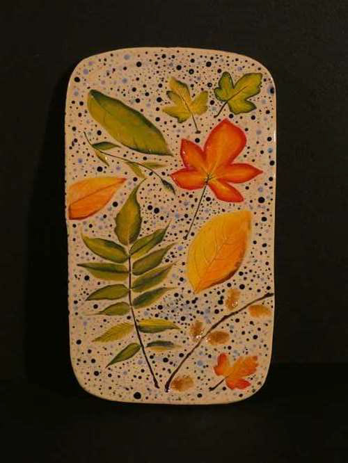Mia Kala, Mayfield High School, Grade 12, Nature Plate, Ceramics & Glass, Educator: Jennifer Stevenson, Honorable Mention