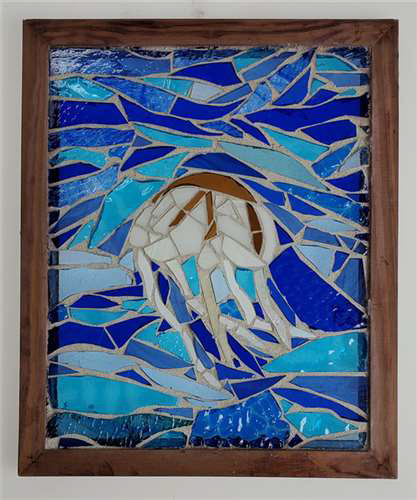 Alivia Griwatch, St Joseph Academy, Grade 12, Jellyfish Jamboree, Ceramics & Glass, Educator: Tammy Sparks, Honorable Mention
