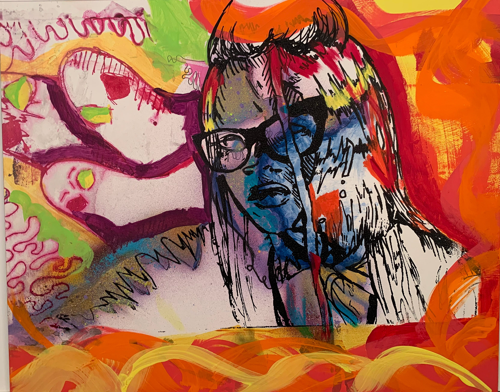 Faith Benton, Hathaway Brown High school, 10th, Ghosts of Freedom,Mixed Media, Shelly Ahern, Gold Key