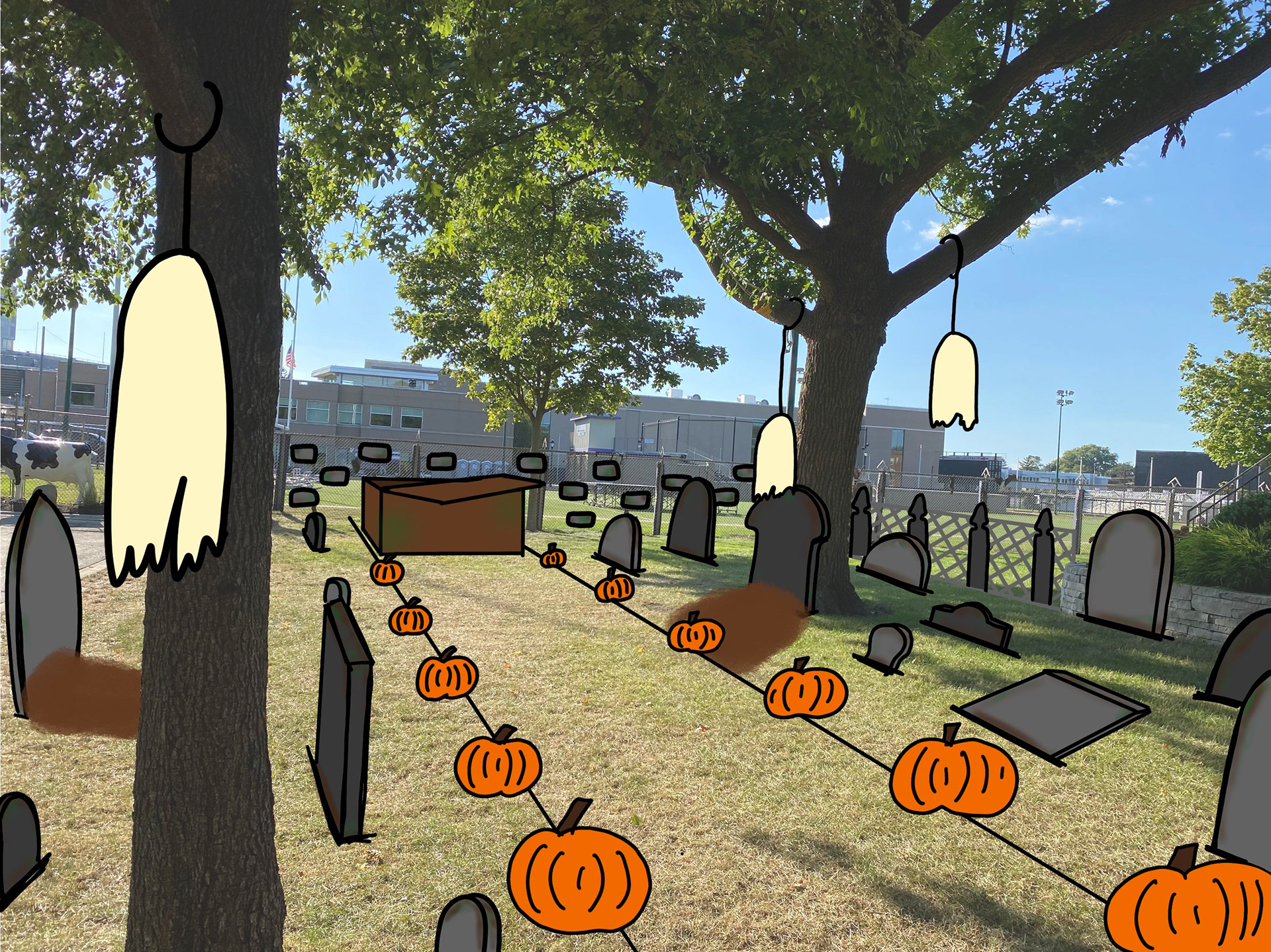 Front yard ideation sketch