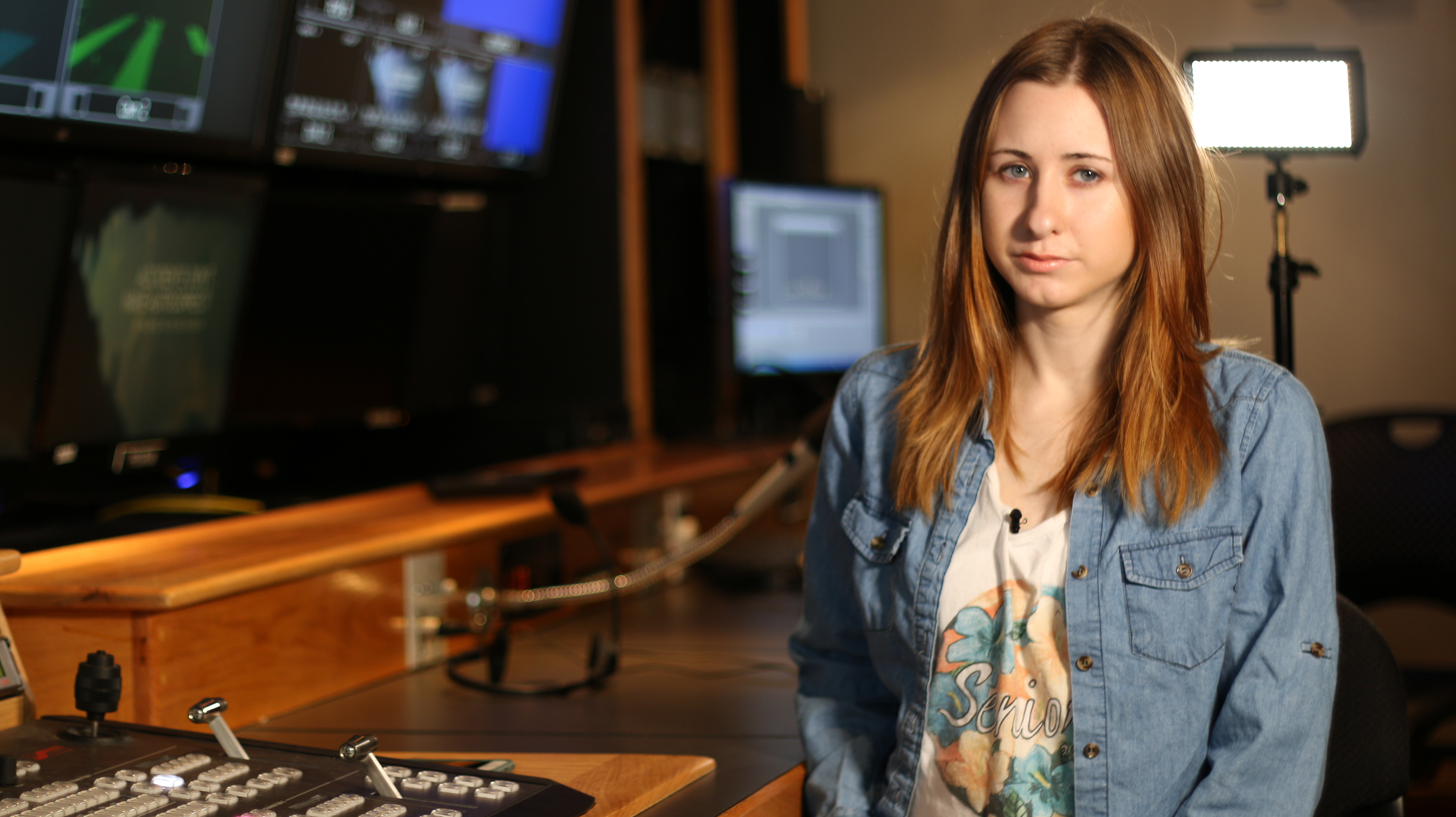 Interviewed for freshman project about film in control room