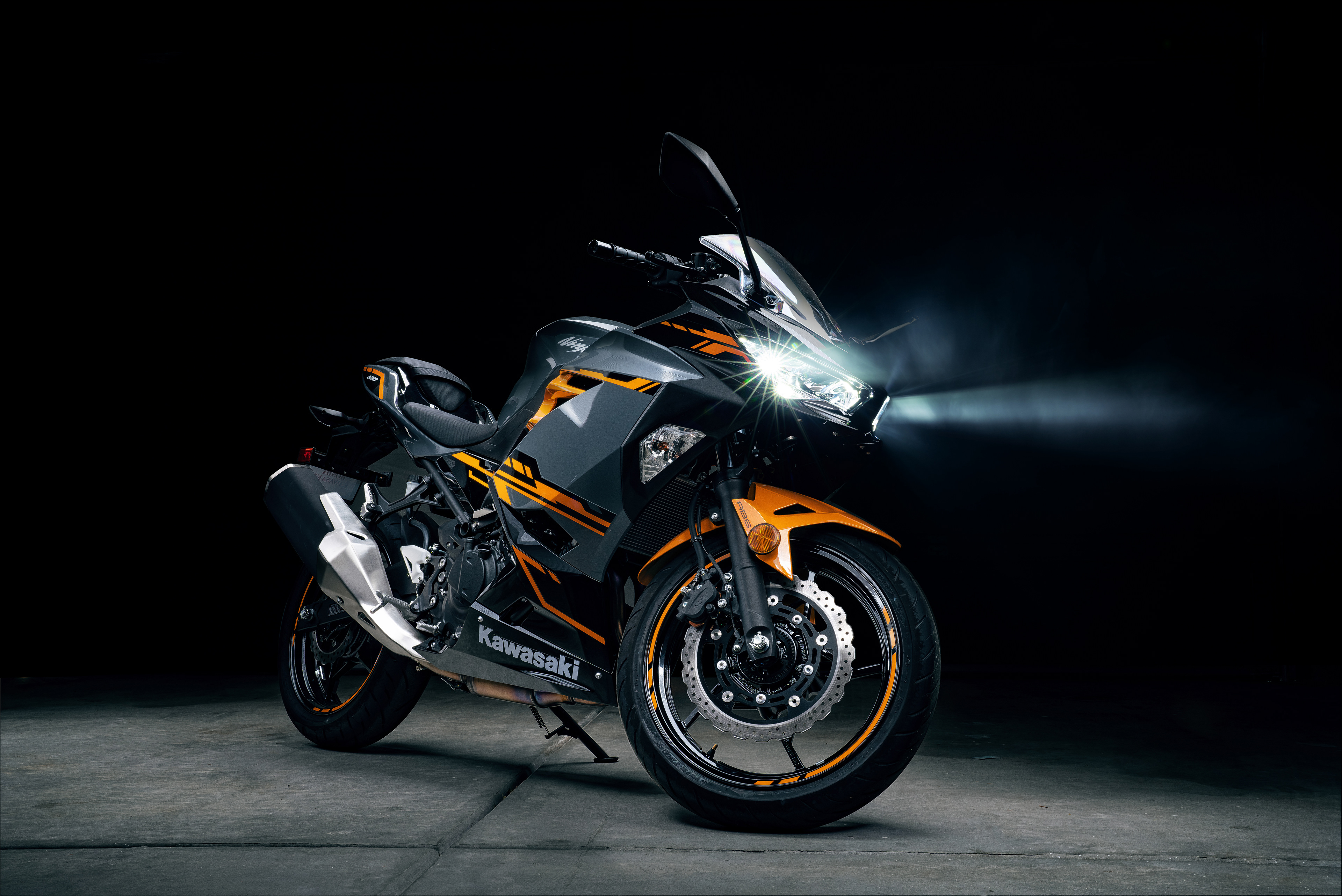 Light Painted Kawasaki Ninja 400R