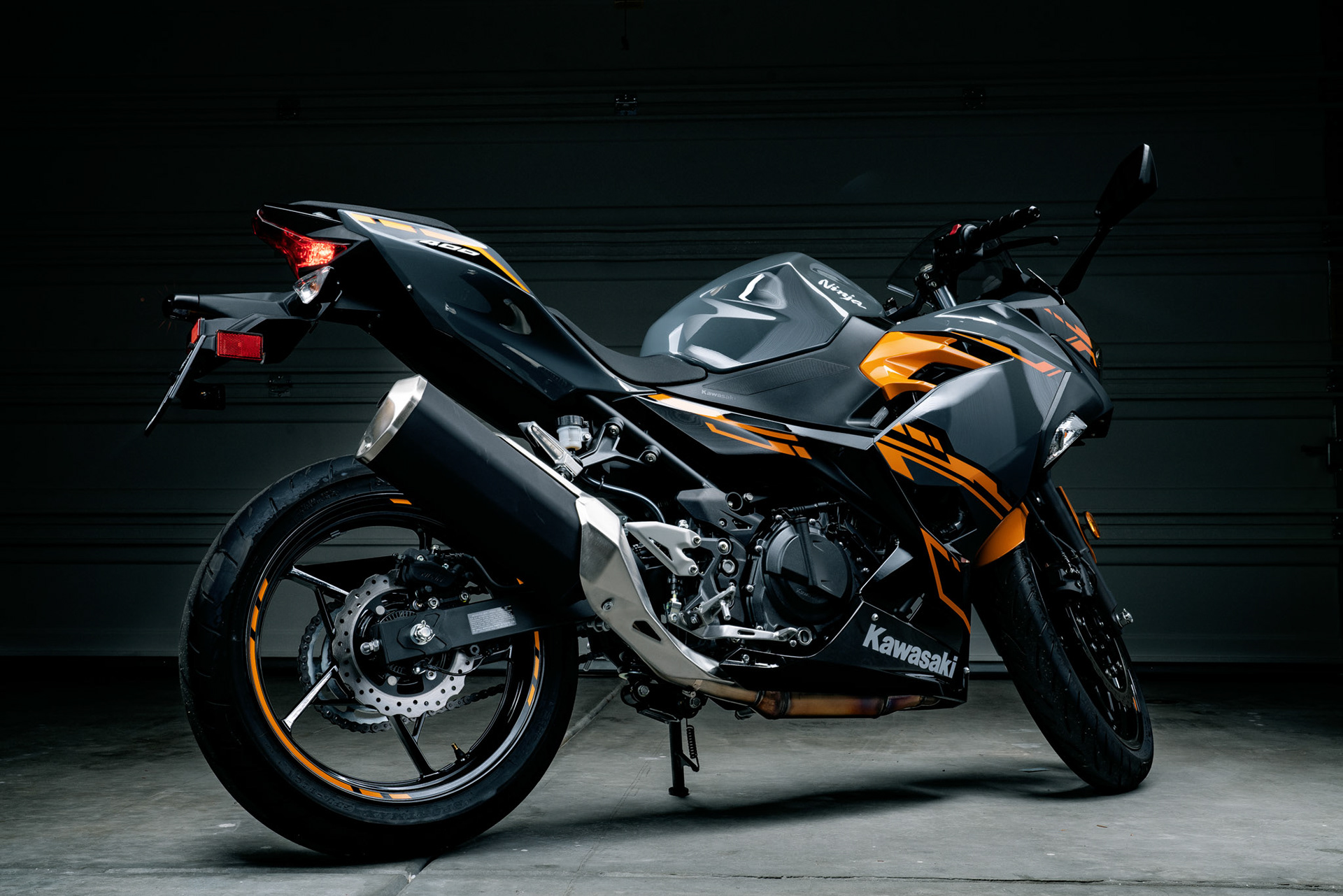 Light Painted Kawasaki Ninja 400R