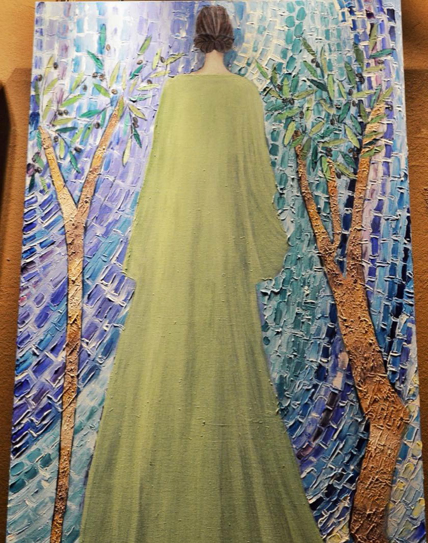 BLESSED PORTAL, Acrylics On Canvas, 140 x 90 cm