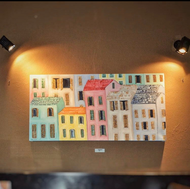 LIVE IN COLOR, ACRYLICS ON CANVAS, 50 X 100 cm
