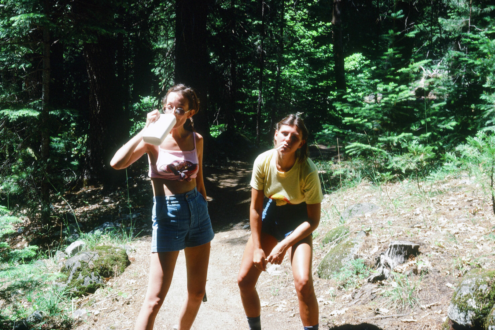 Nancy and Patti - Pooped out