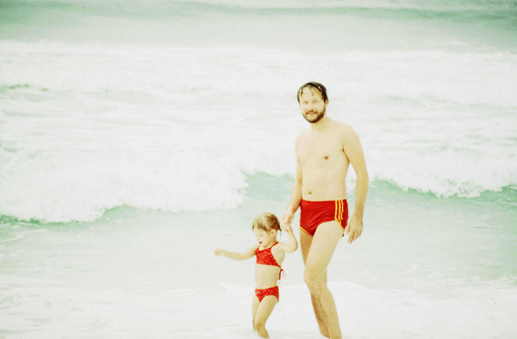 On a Florida beach with Lindsey