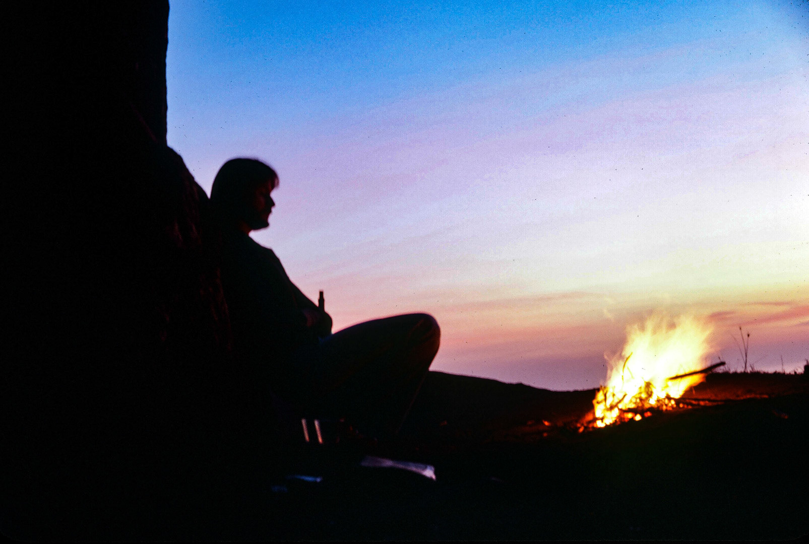 Bill on a cliff looking at the Calif. ocean