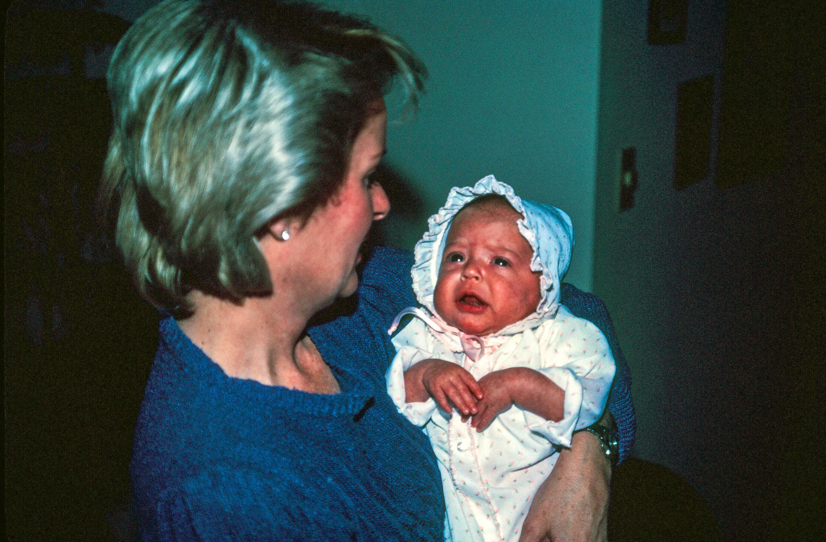 Great Aunt Kellie with Baby Lindsey