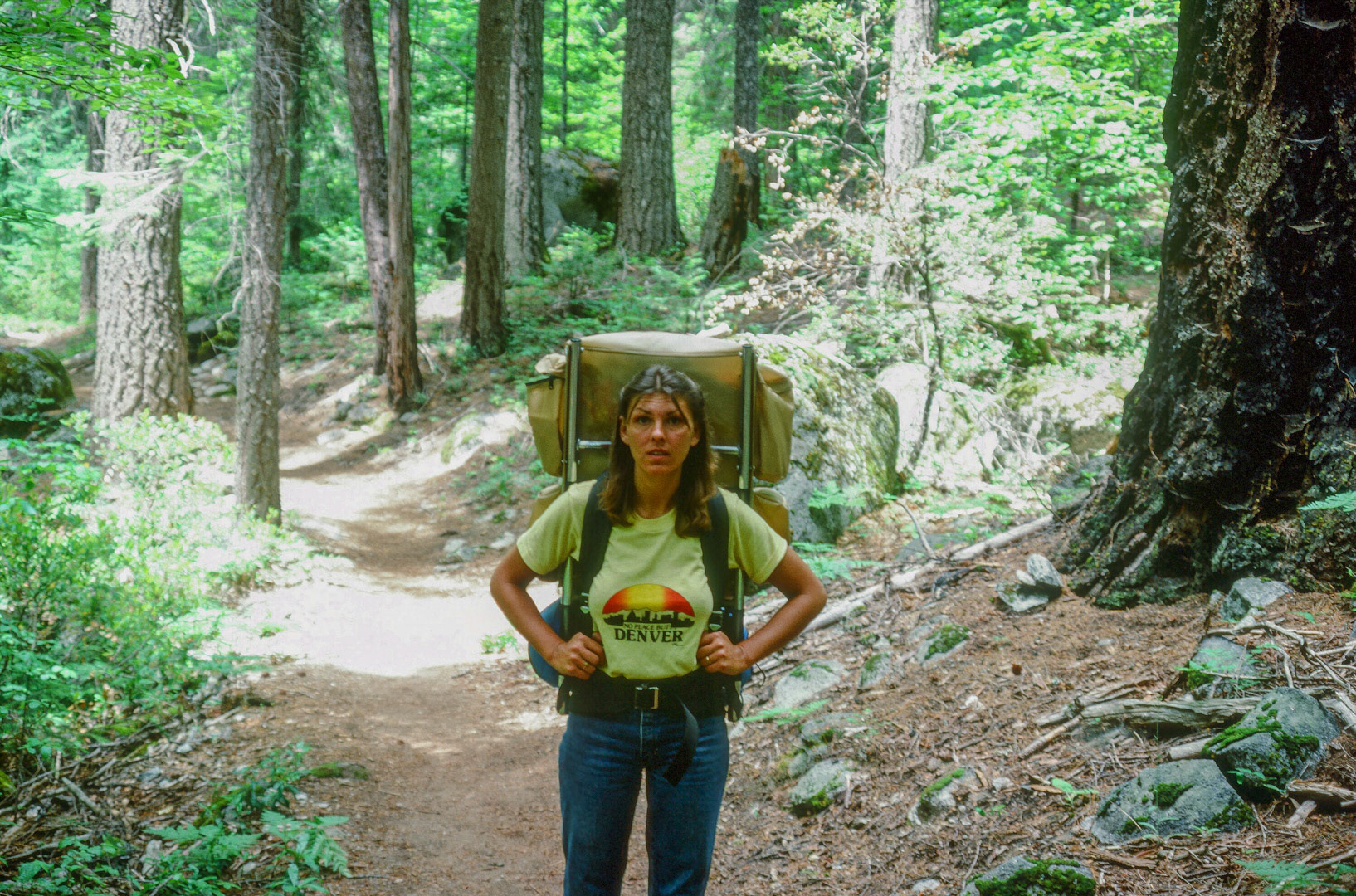 Patti carrying a heavy load