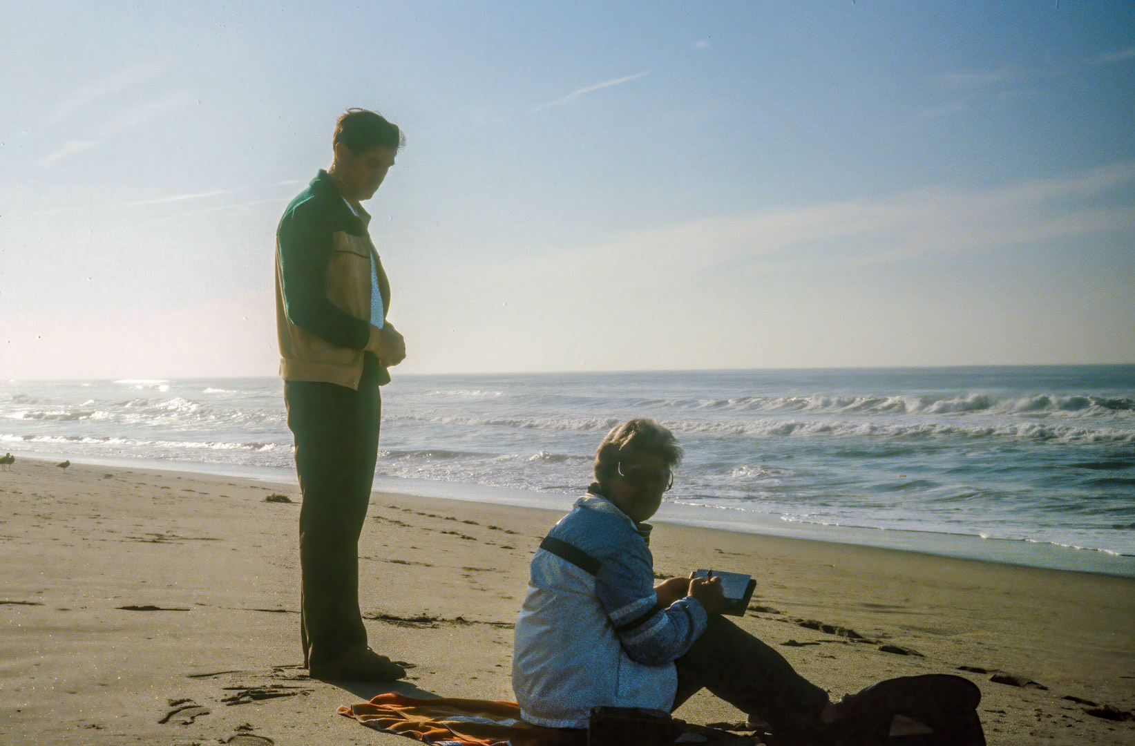 Patti's Dad and Mom - Aptos beach