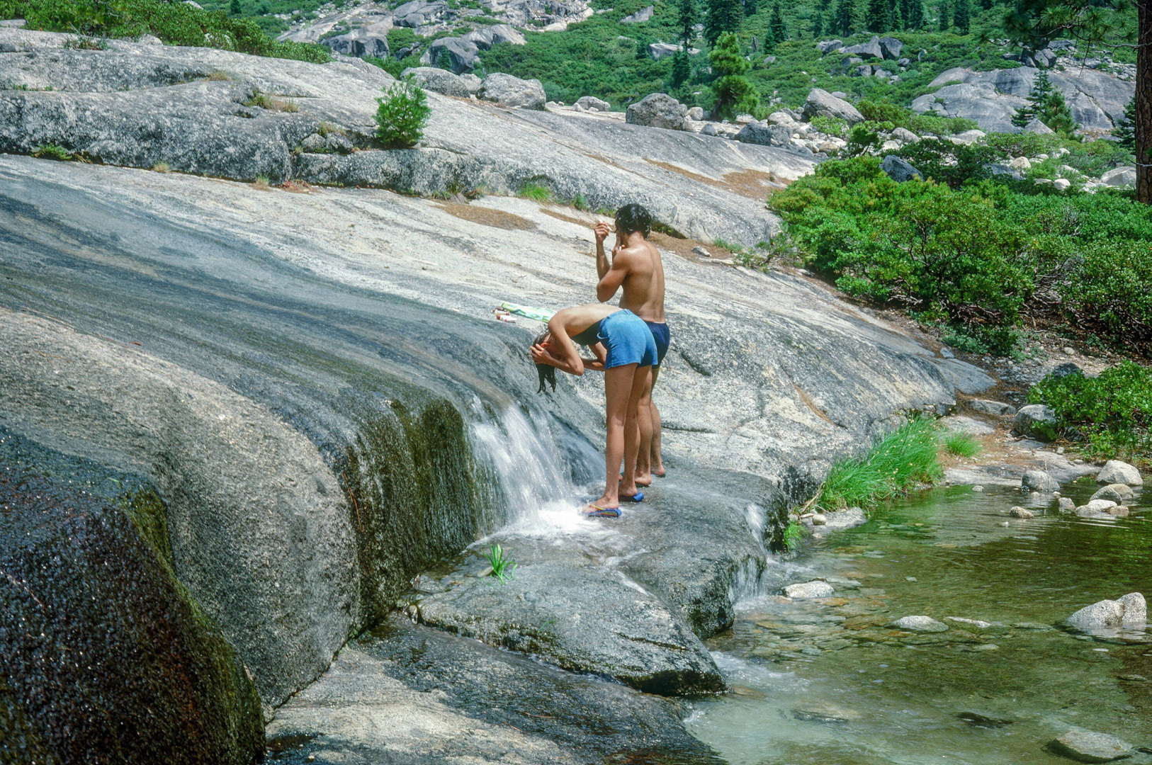 Washing up on the trail - Trinity Alps
