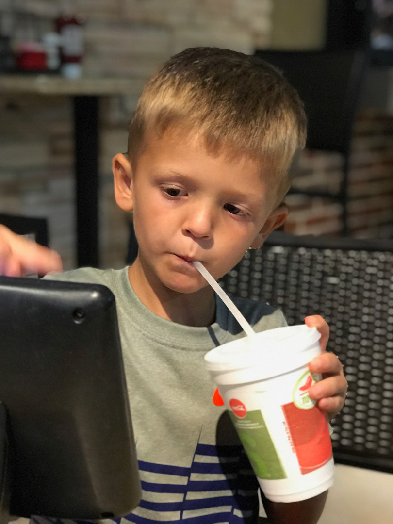 Max loves the kiosks at Chili's