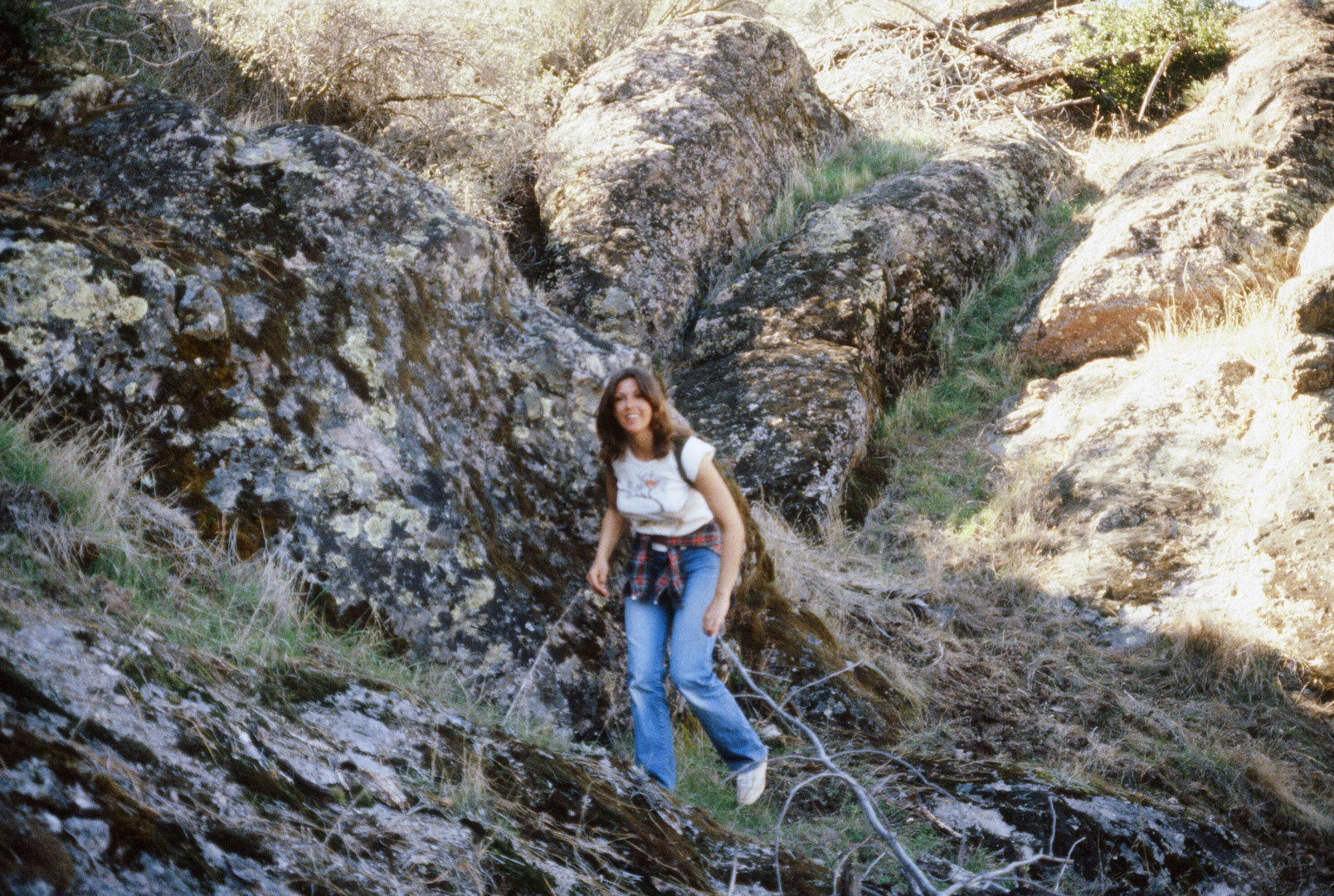 Patti hiking the Pinnacles