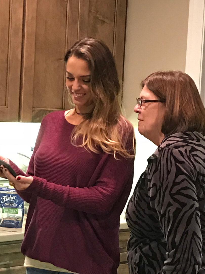 Lindsey and Patti at our new Madison home