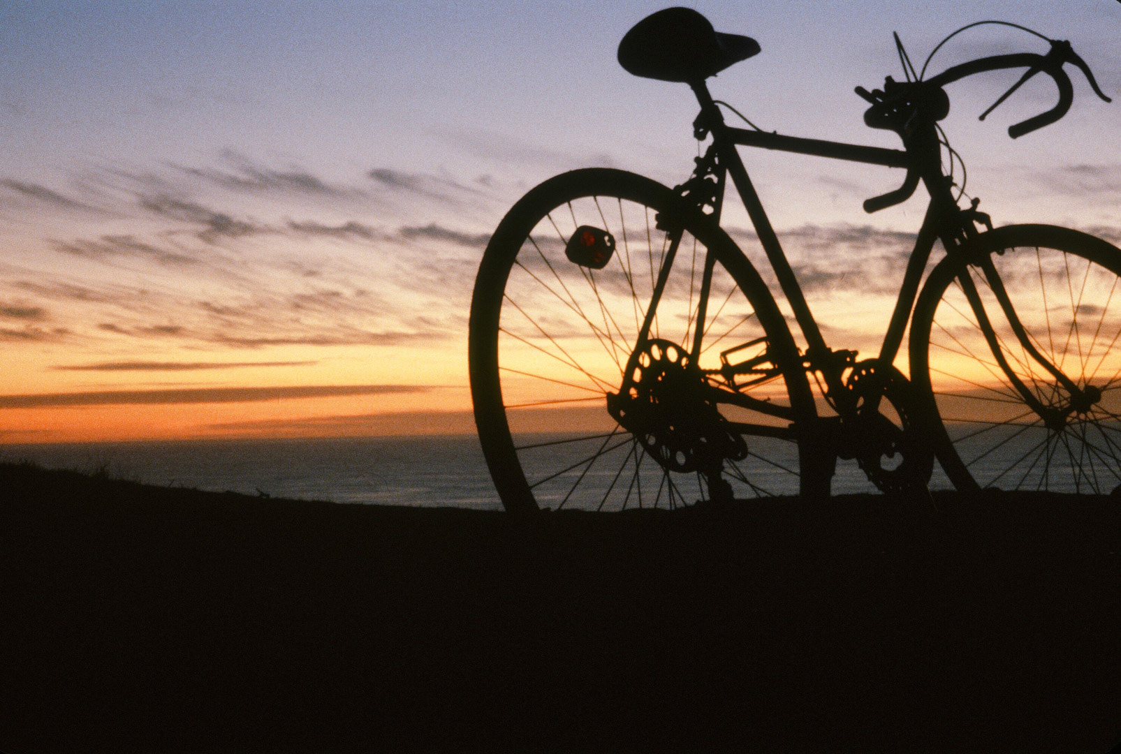 Bill's bike on the Calif. coast