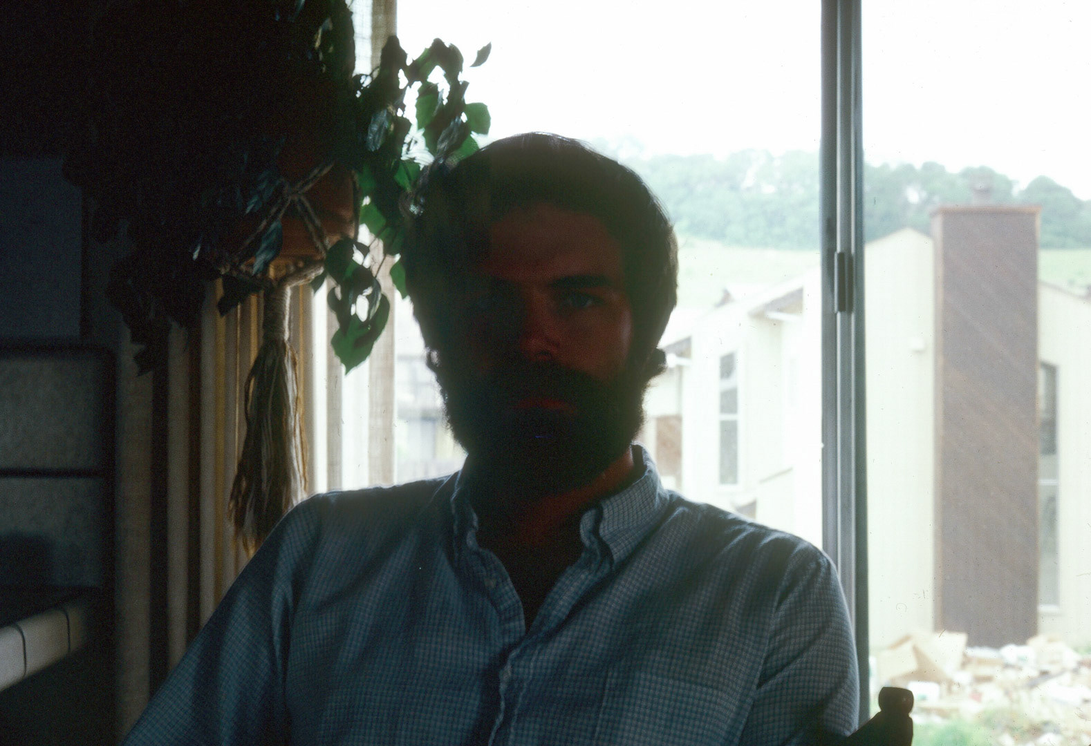 Sam Harris at the house in Aptos