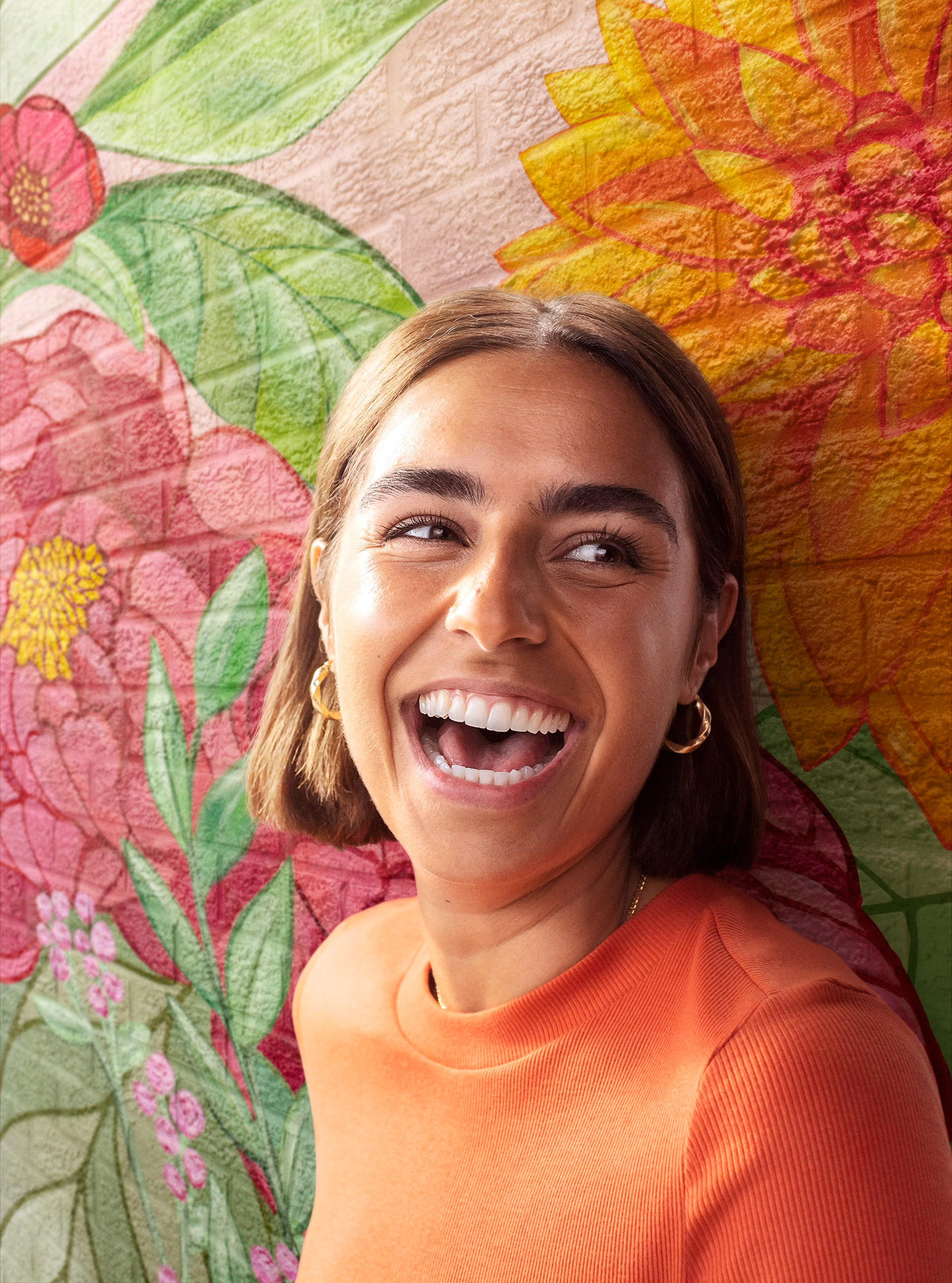 Finished retouching with added model