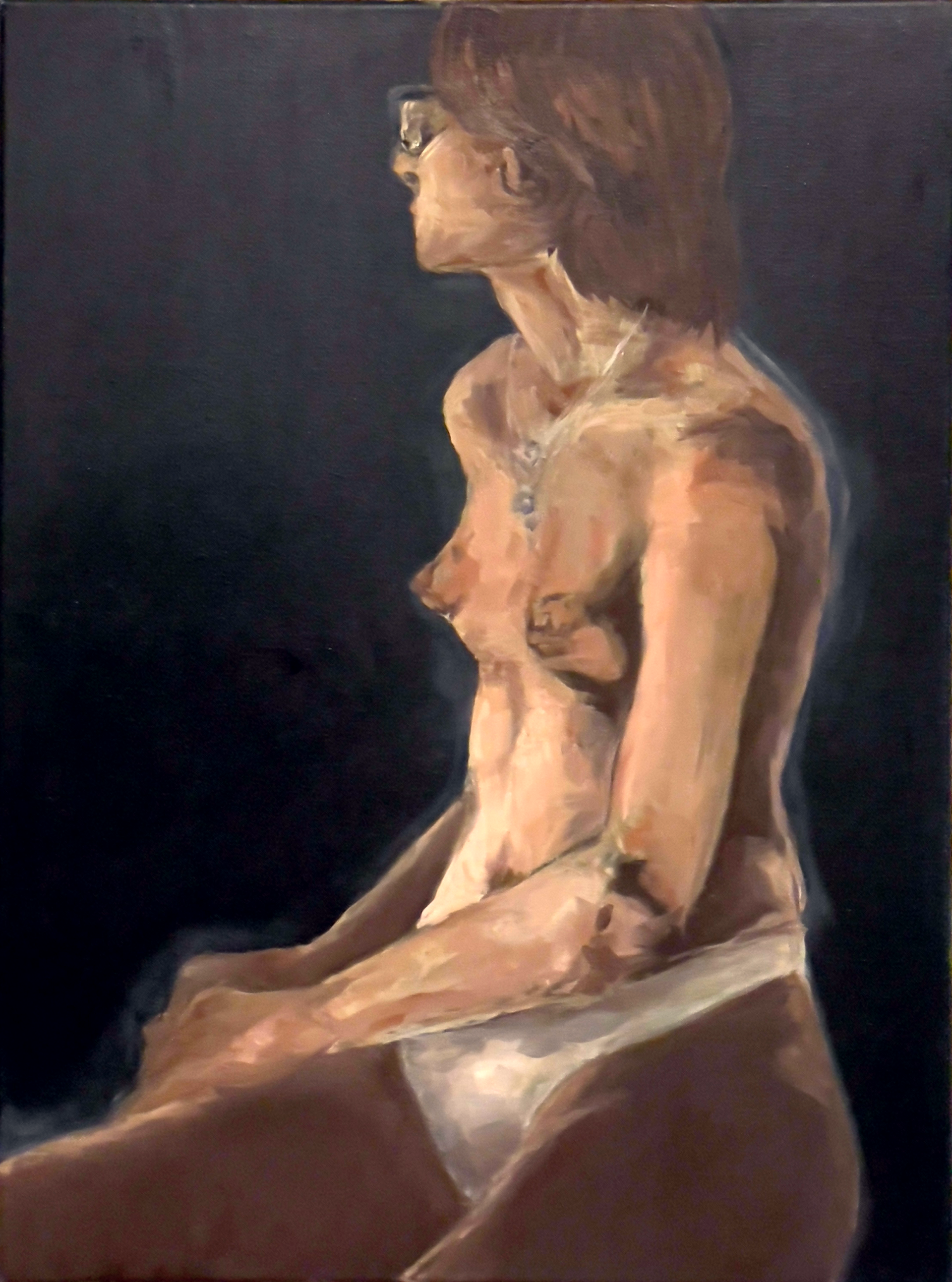model portrait: oil on canvas - 2023