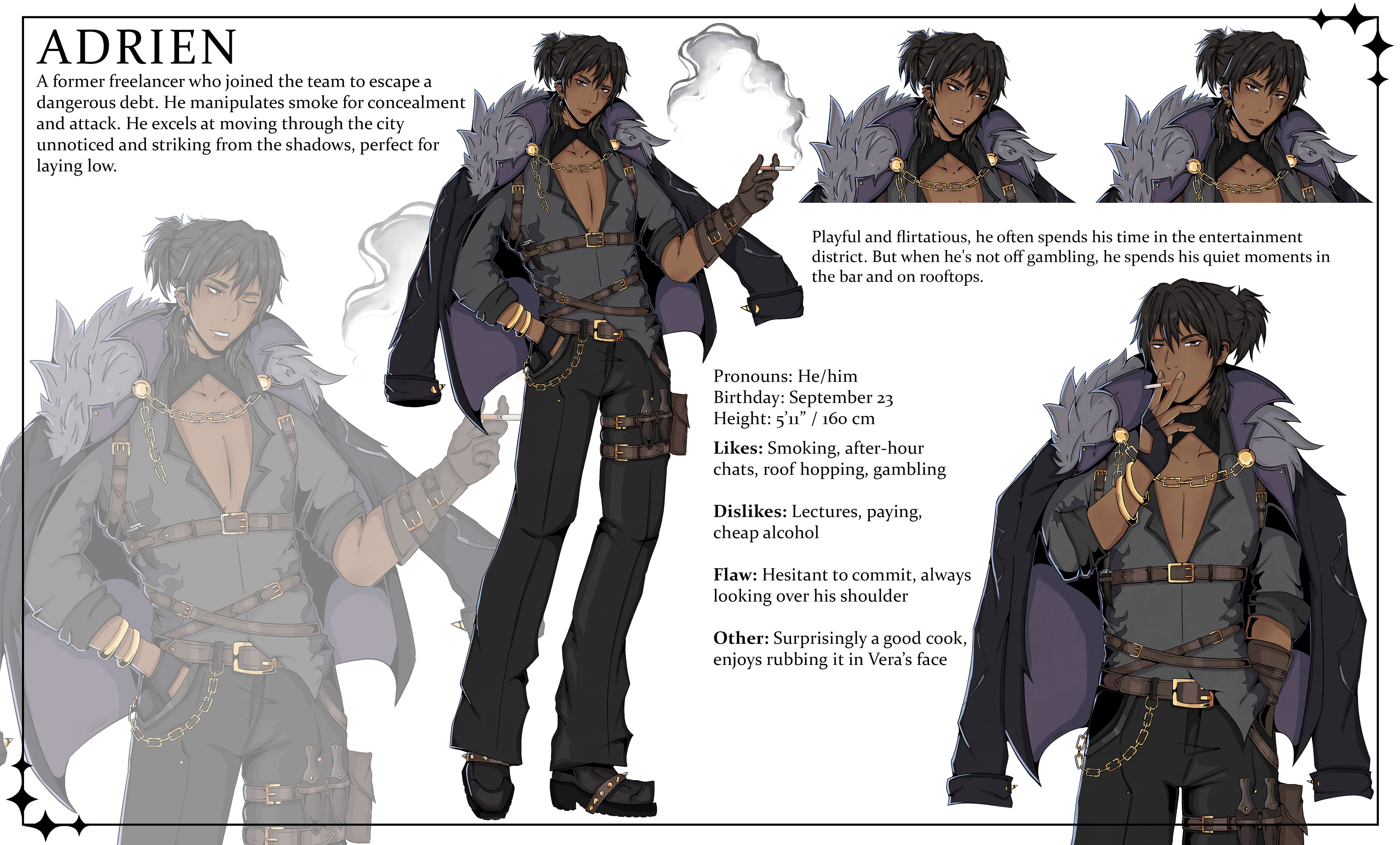Adrien Character Sheet