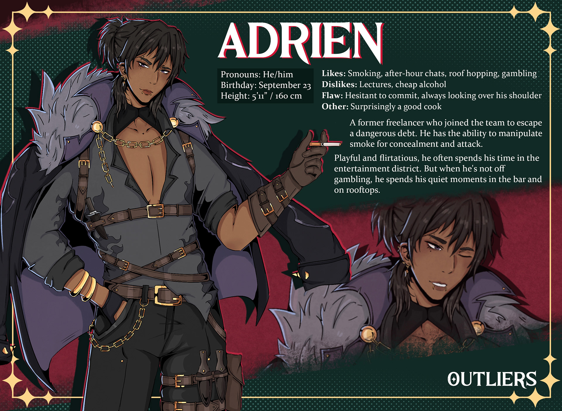 Adrien Character Intro