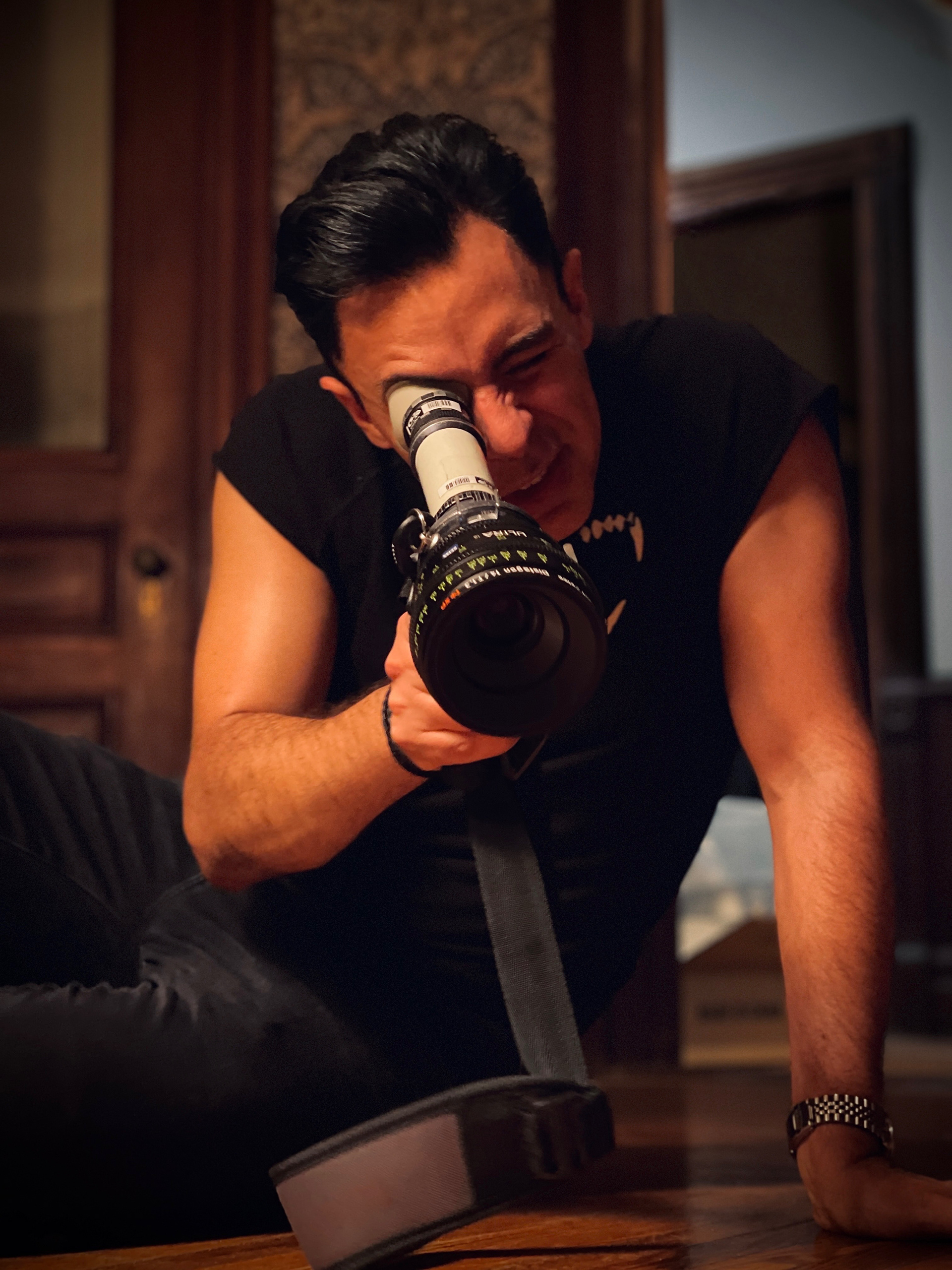 Nathan Catucci on set of RABBIT. 