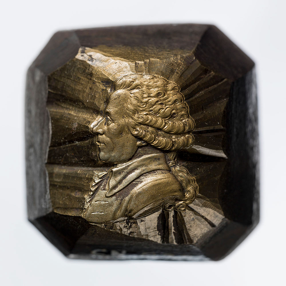 Dupré, Augustin ou Auguste (Graveur en médailles). Poinçon : Joseph Chalier (1747-1793) (Nom d'usage). (Acier, bloc octogonal irrégulier). en 1793-1793. Paris, musée Carnavalet. © Julien Vidal / Roger-Viollet