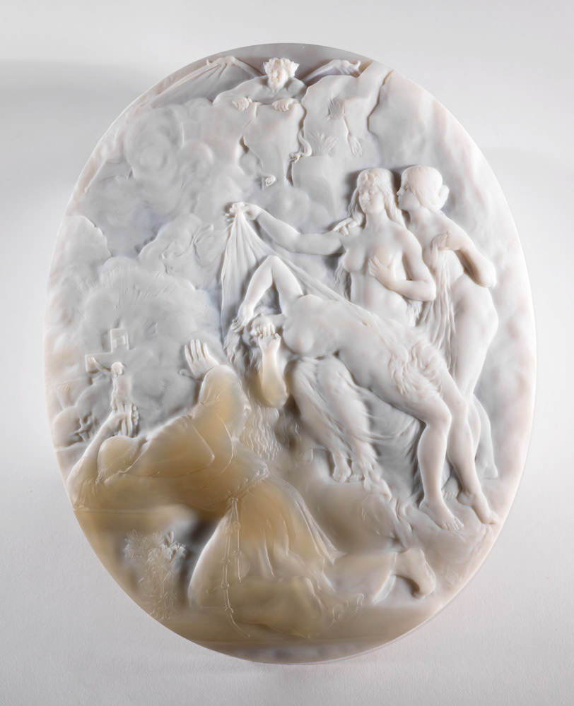 Georges Tonnellier (1858-1937). "Vision maudite". Camée sur sardonyx à troix couches. 1898. Musée des Beaux-Arts de la Ville de Paris, Petit Palais.