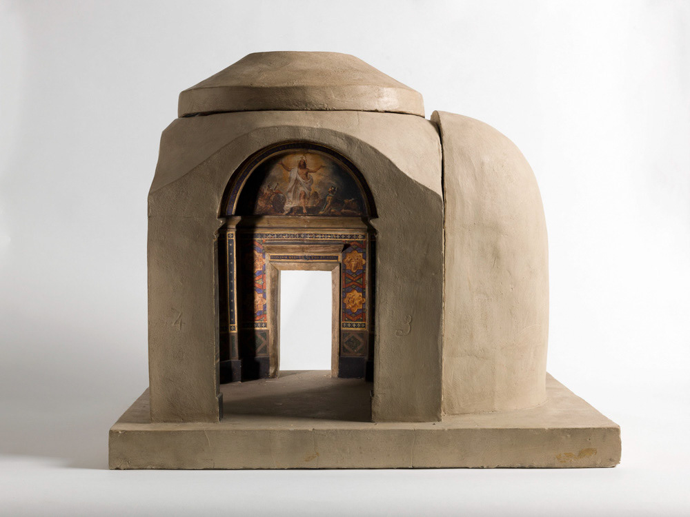 Merry-Joseph Blondel (1781-1853). Maquette du décor de la chapelle des Morts (dite chapelle des Ames), de l'église Notre-Dame-de-Lorette. Plâtre (modèle en forme, Vue d'ensemble). 1836. Musée des Beaux-Arts de la Ville de Paris, Petit Palais. © Julien vidal / Roger-Viollet