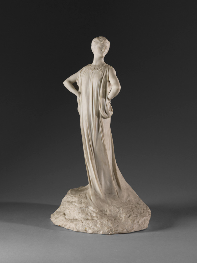 Théodore Louis Auguste Rivière (1857-1912), auteur du modèle."Le dédain". Biscuit (porcelaine) de la manufacture de Sèvres. 1903. Musée des Beaux-Arts de la Ville de Paris, Petit Palais. © Julien vidal / Roger-Viollet