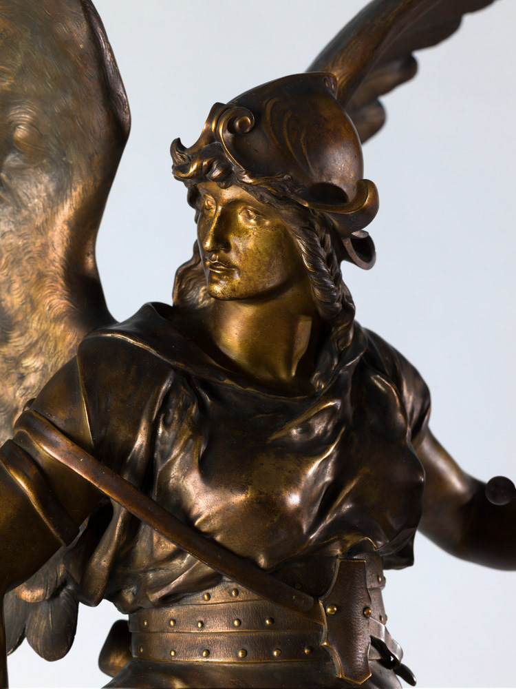 COUTAN, Jules. La Paix armée. Bronze. Vers 1887. Musée des Beaux-Arts de la Ville de Paris, Petit Palais. © Julien vidal / Roger-Viollet