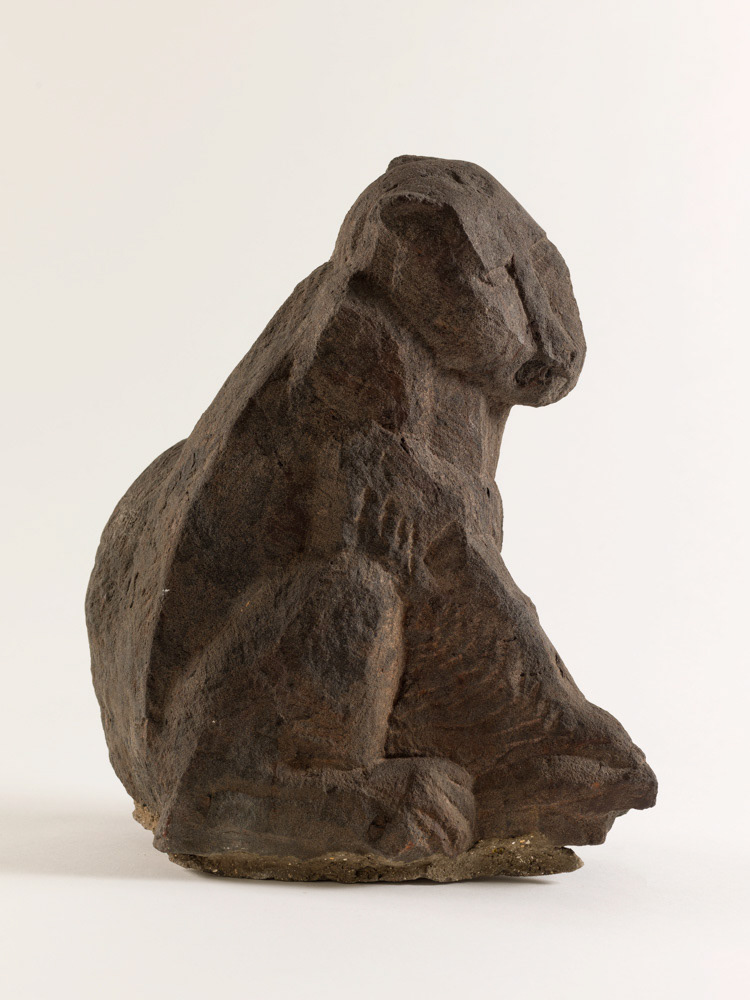 Ossip Zadkine. "Singe". pierre. [1918]. Paris, musée Zadkine. © Julien vidal / Roger-Viollet