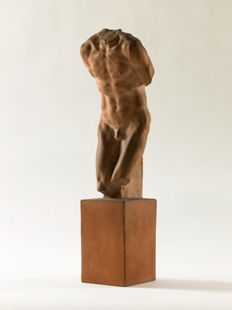 CORMIER Joseph (DESCOMPS Joseph Jules Emmanuel ou Joé, dit). "Torse de l'Epouvante". Terre cuite. Paris, musée d'Art moderne.  © Julien vidal / Roger-Viollet