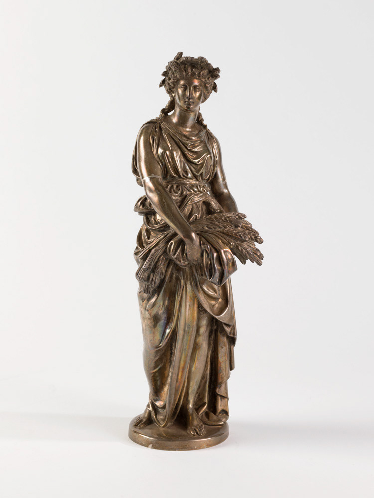 Christofle, Charles d'après un modèle de Mathurin Moreau. "La Moissonneuse". Métal, argent. 2e moitié du 19e siècle. Musée des Beaux-Arts de la Ville de Paris, Petit Palais. © Julien vidal / Roger-Viollet