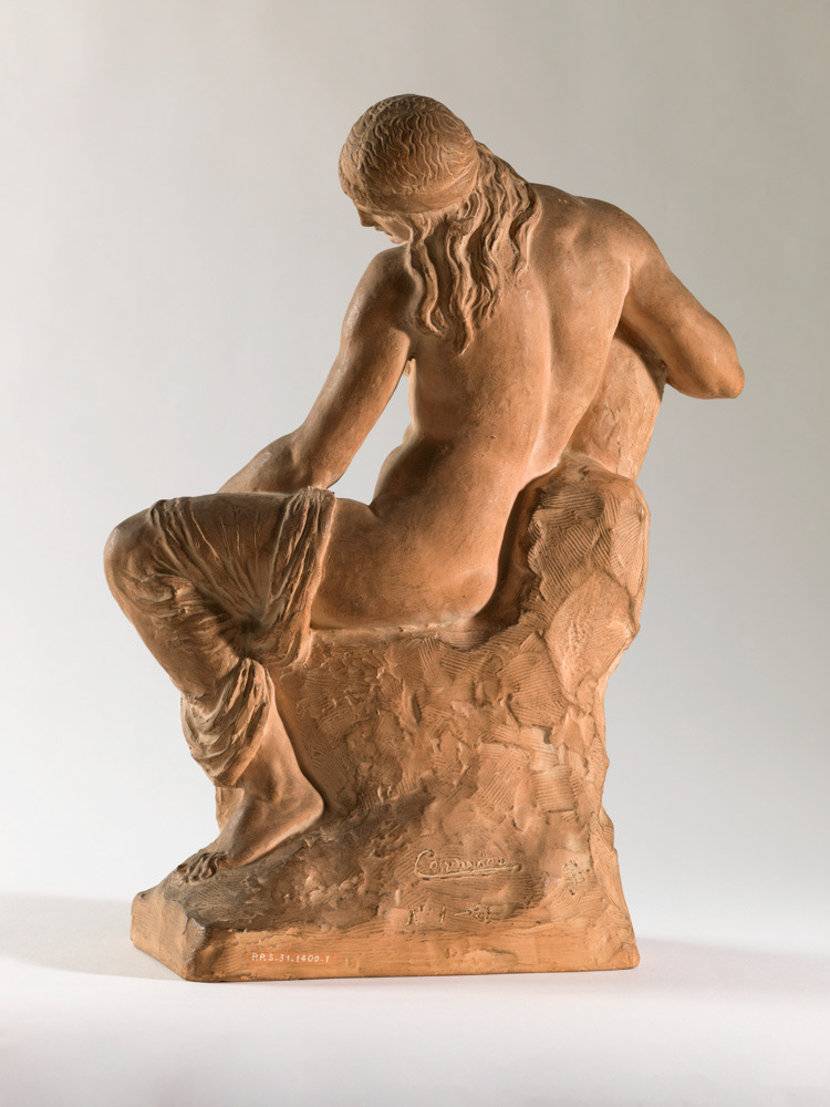 CORMIER Joseph (DESCOMPS Joseph Jules Emmanuel ou Joé, dit). "La Danaïde". Terre cuite. Paris, musée d'Art moderne.  © Julien vidal / Roger-Viollet