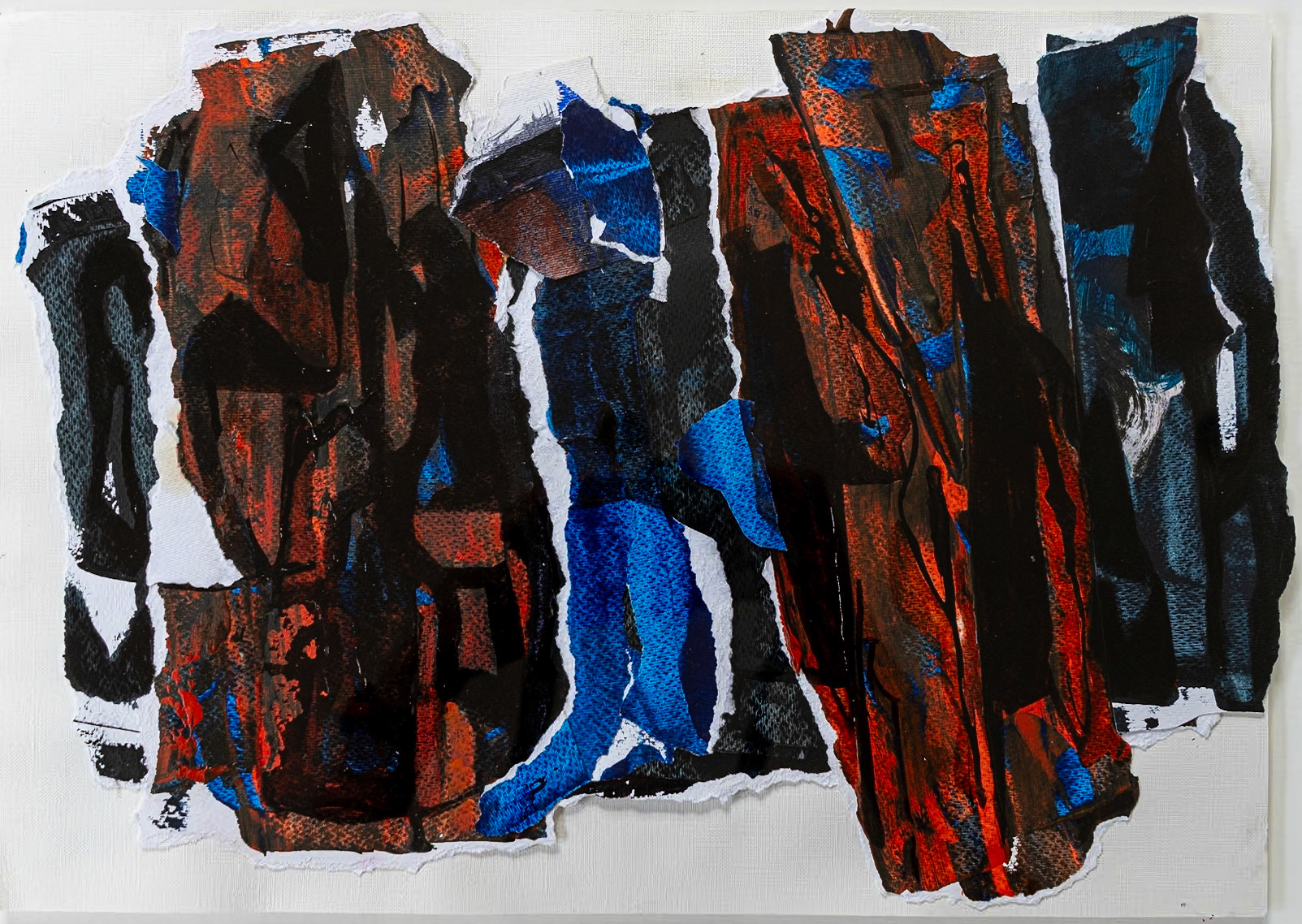 Abstract | 2023 | Collage: Oil, Ink &amp; Acrylic | 53cm x 41cm