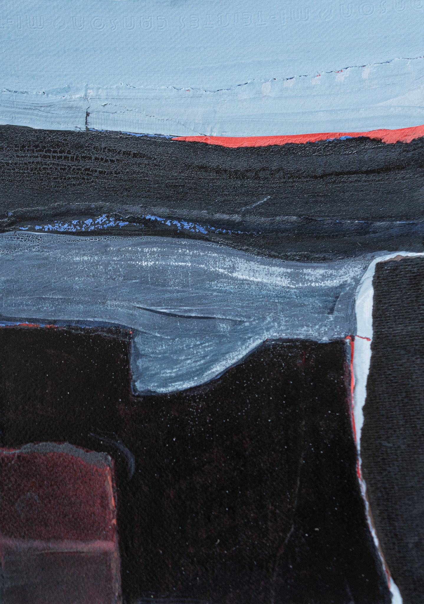 Nod to Munch | 2023 | Ink, Gouache &amp; Watercolour | 33cm x 41cm