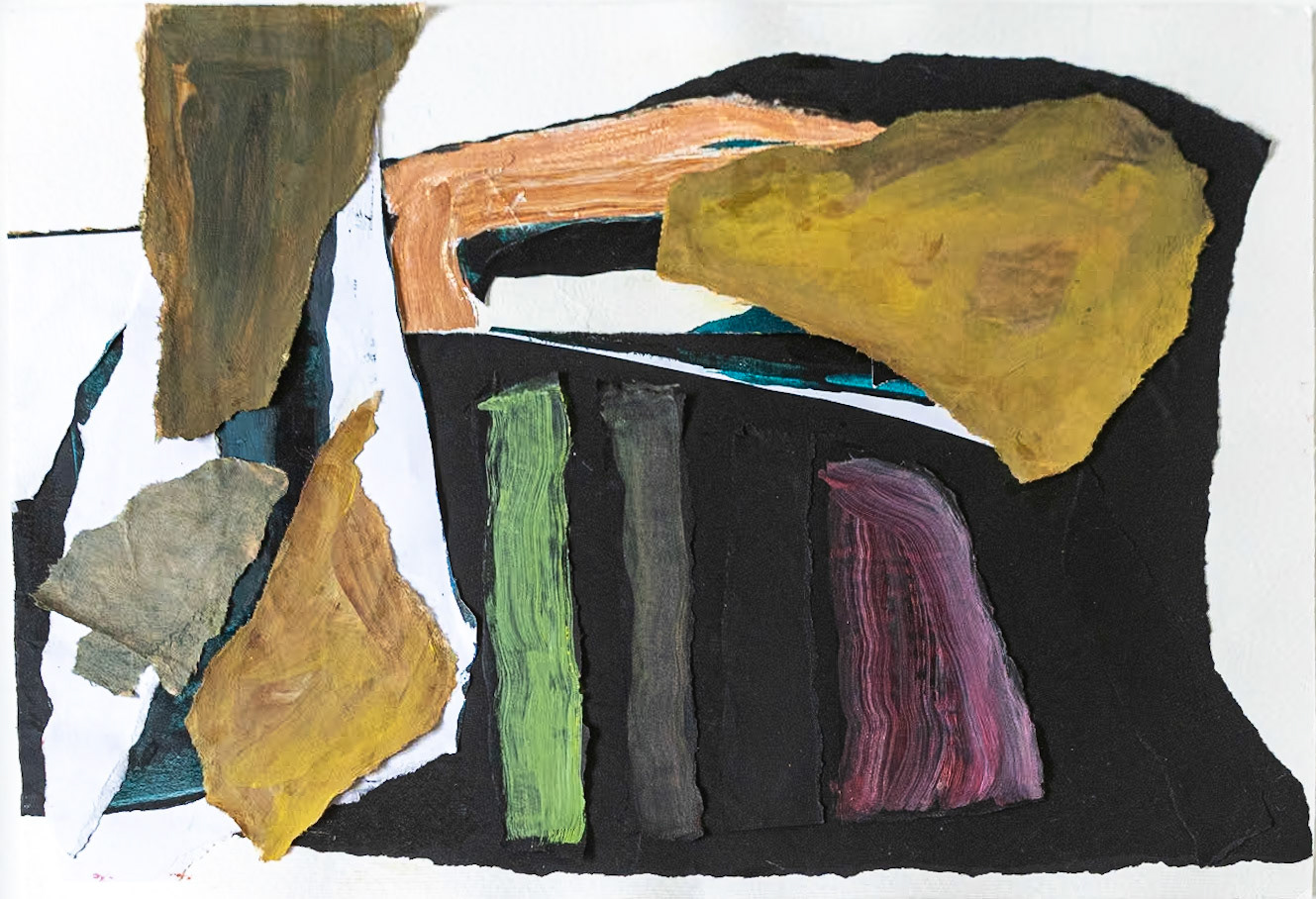 Paris | 2023 | Collage: Acrylic &amp; Gouache | 42cm x 47cm