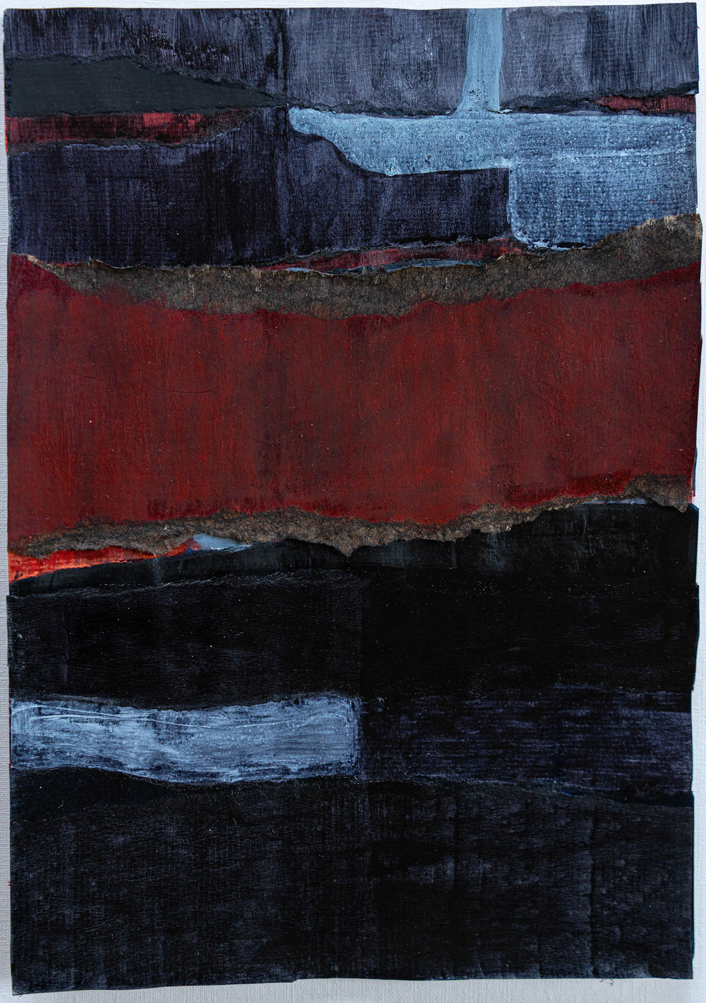 Abstract | 2023 | Collage: Oil &amp; Gouache | 33cm x 41cm