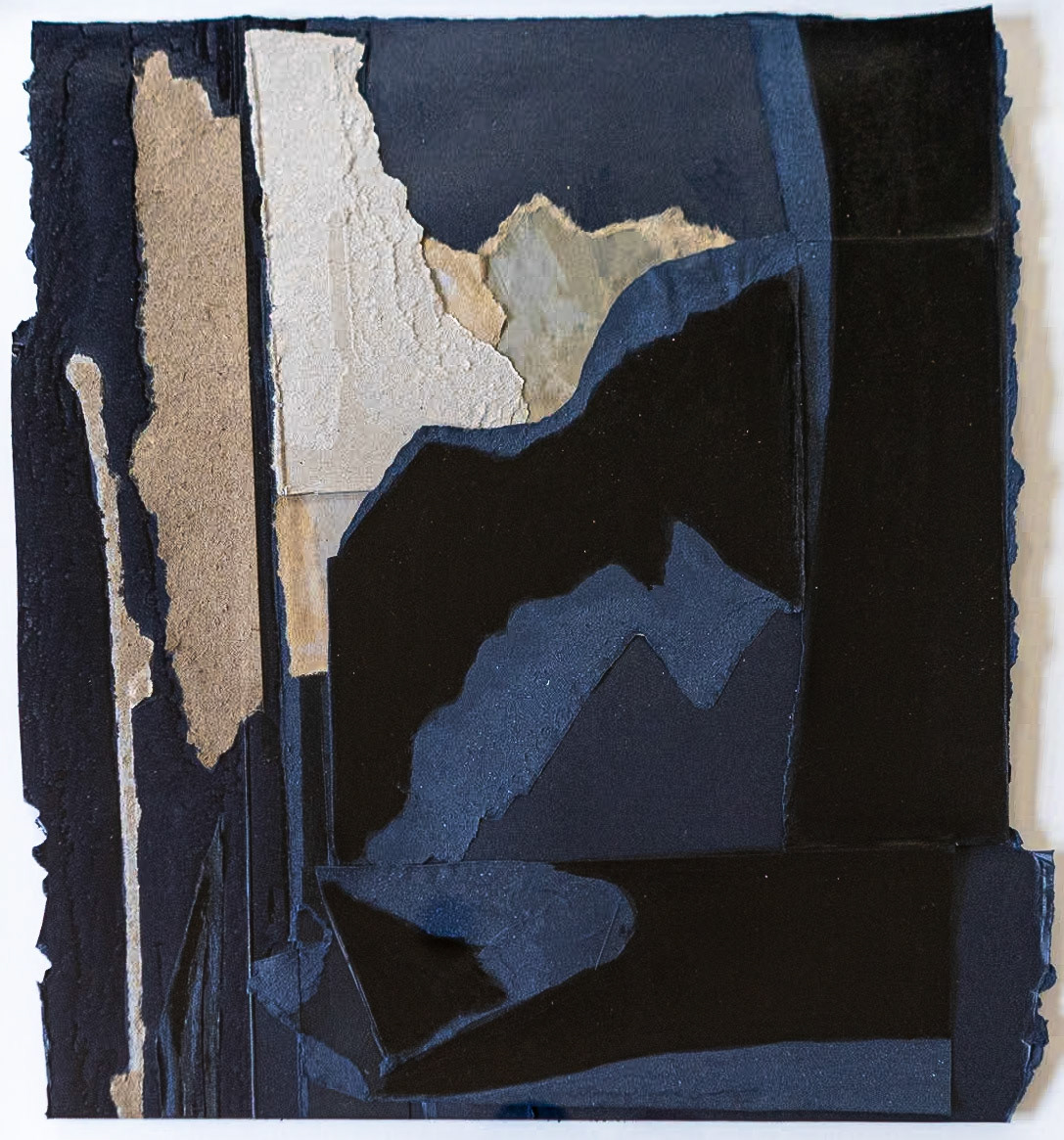 Paris - Fox | 2023 | Collage: Ink | 43cm x 46cm