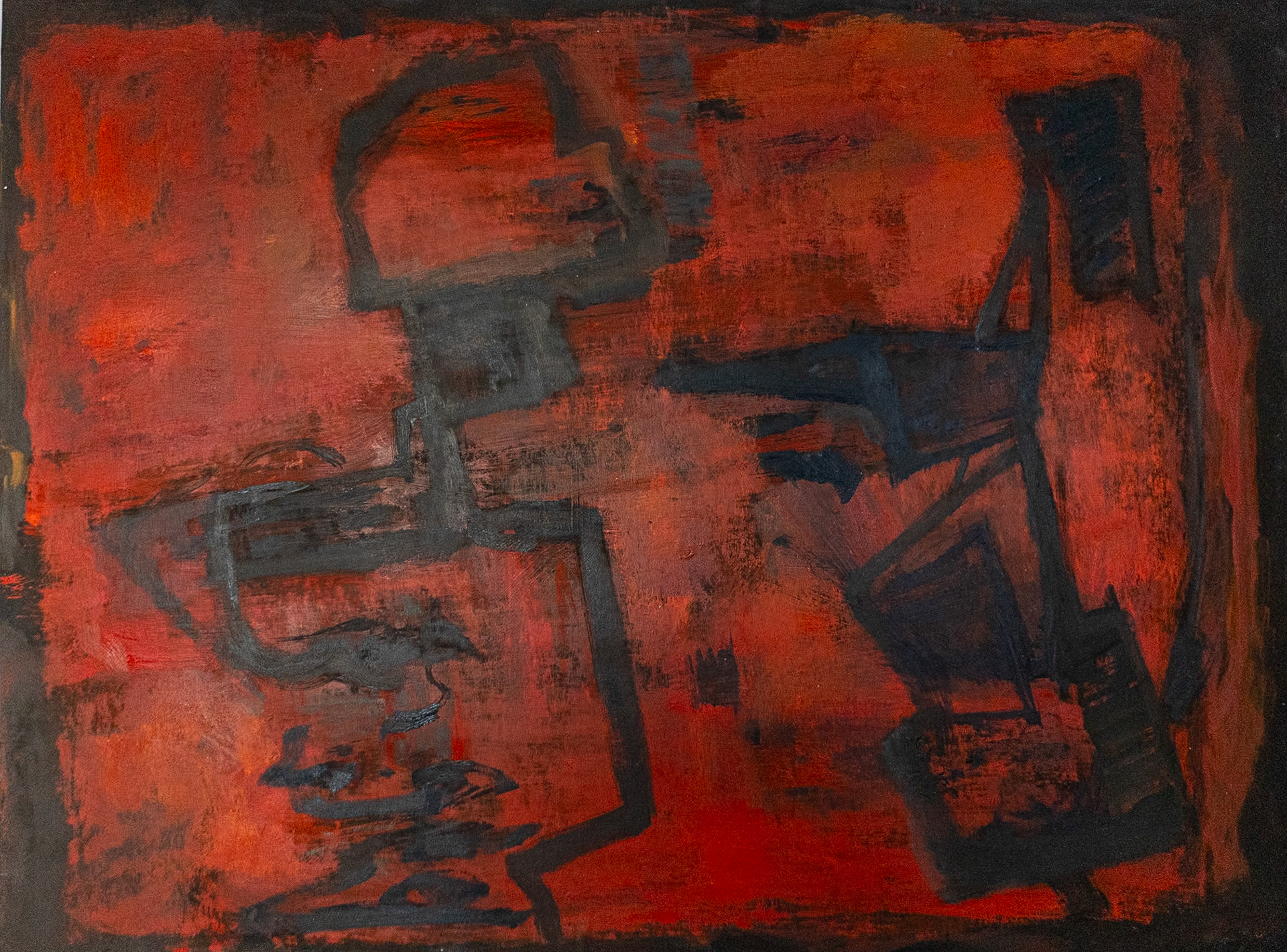 NOT Interested | 2023 | Oil on Paper | 102cm x 75cm