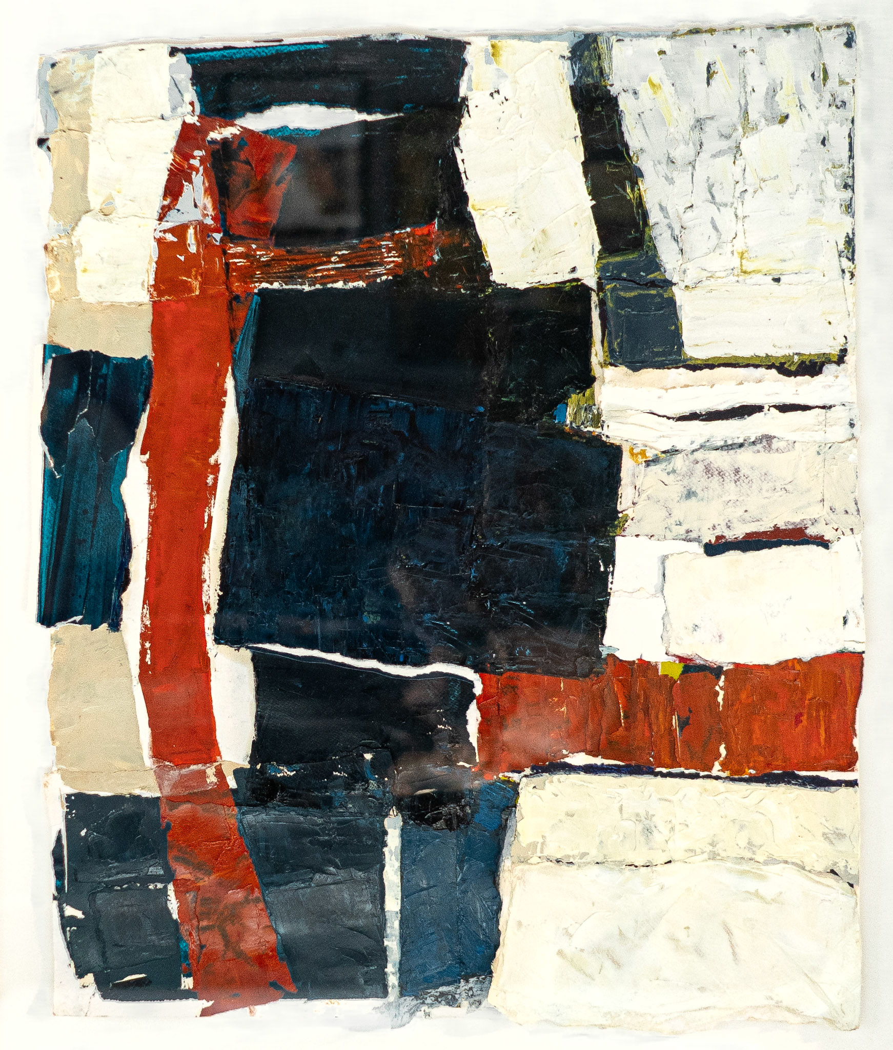 Abstract | 2023 | Collage: Oil &amp; Acrylic | 66cm x 77cm