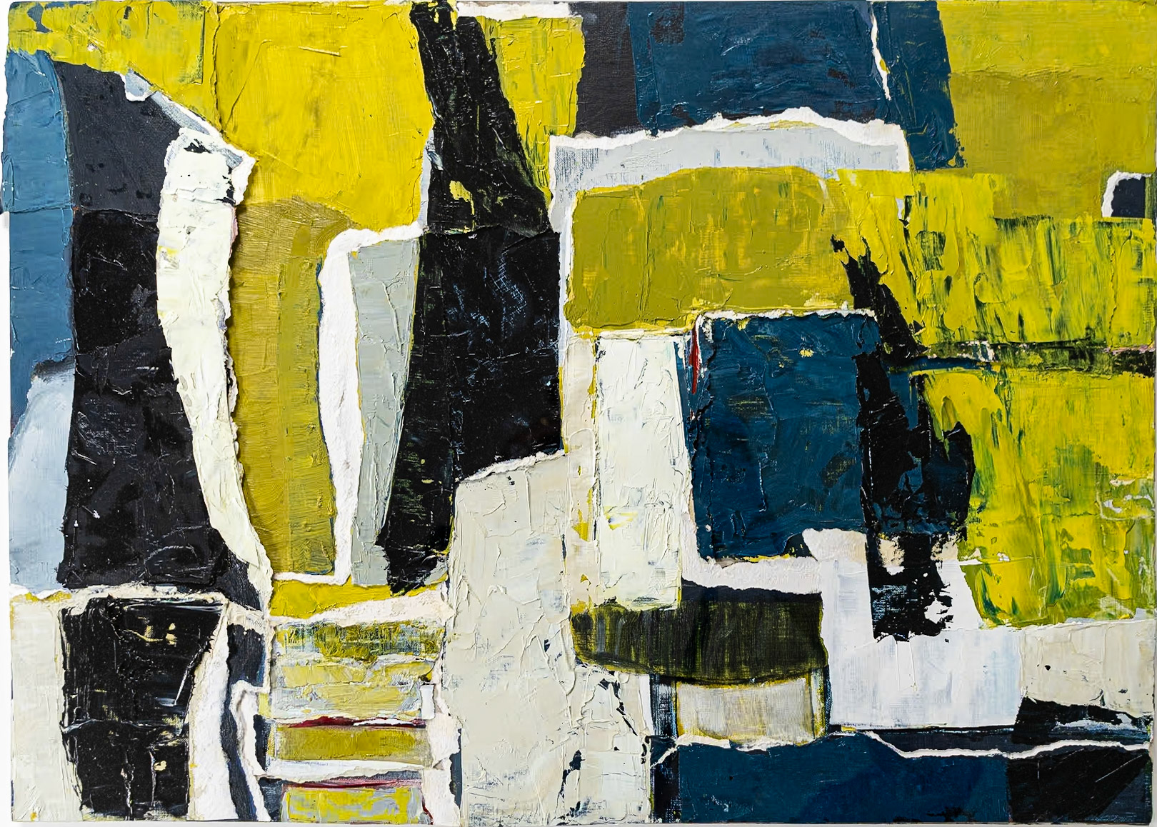 Abstract | 2022 | Collage: Oil | 74cm x 58cm