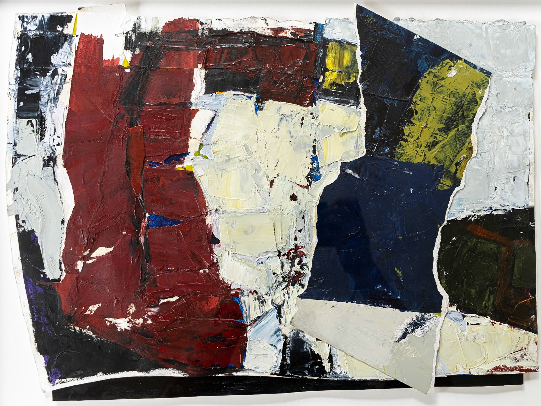 Abstract | 2023 | Collage: I Oil &amp; Acrylic | 63cm x 48cm